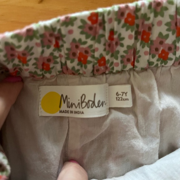 Mini Boden Cotton Floral skirt, 6-7, Vanilla and Ivory Micro Floral - Picture 5 of 5
